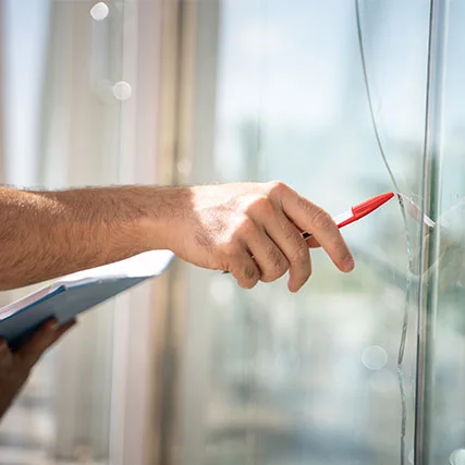 broken glass repair in Myrtle Grove, FL